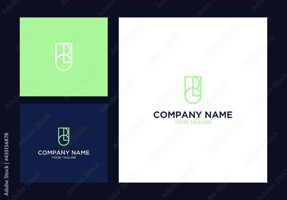 logo initial brand monogram monoline icon design logo initial brand monogram monoline icon design