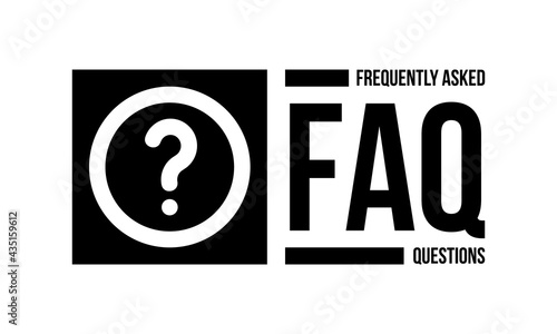 faq - frequently asked questions, vector sign or stamp