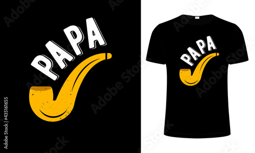 papa t-shirt design, awesome T-shirt design, dad T-shirt design, papa minimal T-shirt design vector