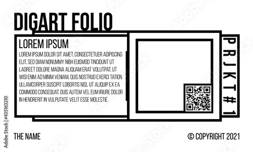Portfolio Digital Art Gallery Templates