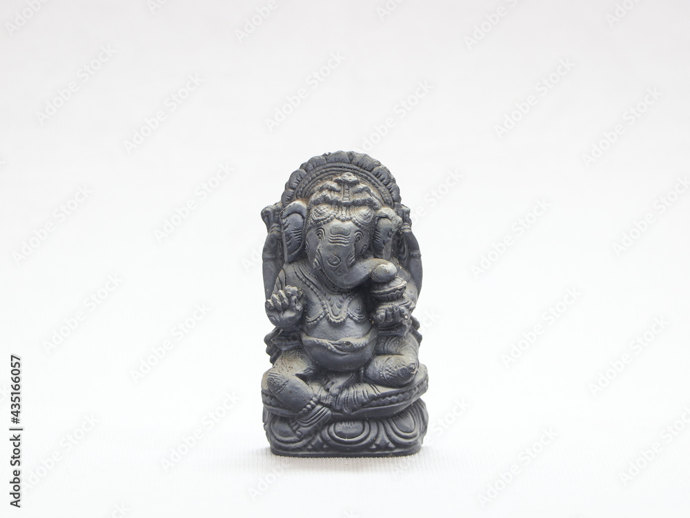hindu god lord ganesha rock sculpture 
