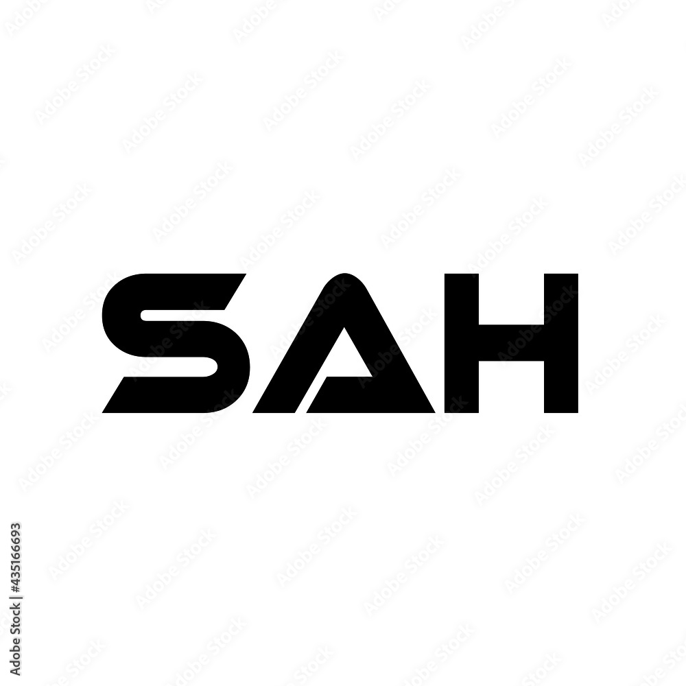 SAH letter logo design with white background in illustrator, vector logo modern alphabet font overlap style. calligraphy designs for logo, Poster, Invitation, SAH letter logo design with white background in illustrator, vector logo modern alphabet font overlap style. calligraphy designs for logo, Poster, Invitation,