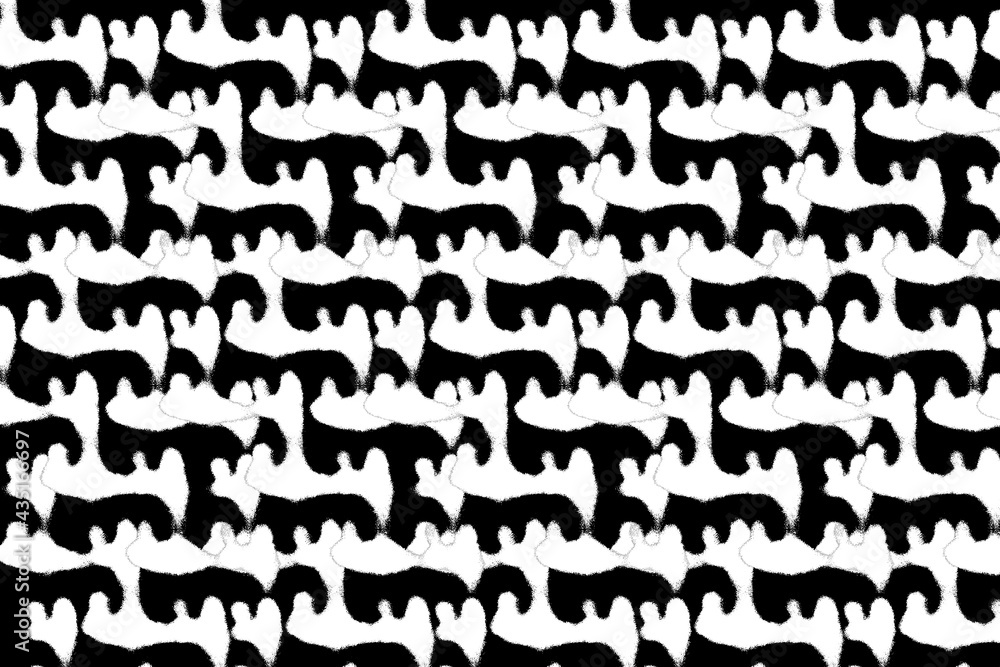 geometric pattern on black geometric pattern on black
