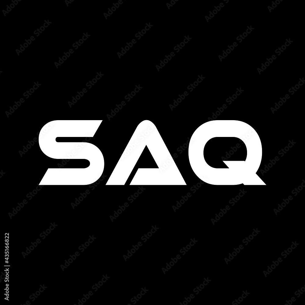 SAQ letter logo design with black background in illustrator, vector logo modern alphabet font overlap style. calligraphy designs for logo, Poster, Invitation, etc SAQ letter logo design with black background in illustrator, vector logo modern alphabet font overlap style. calligraphy designs for logo, Poster, Invitation, etc