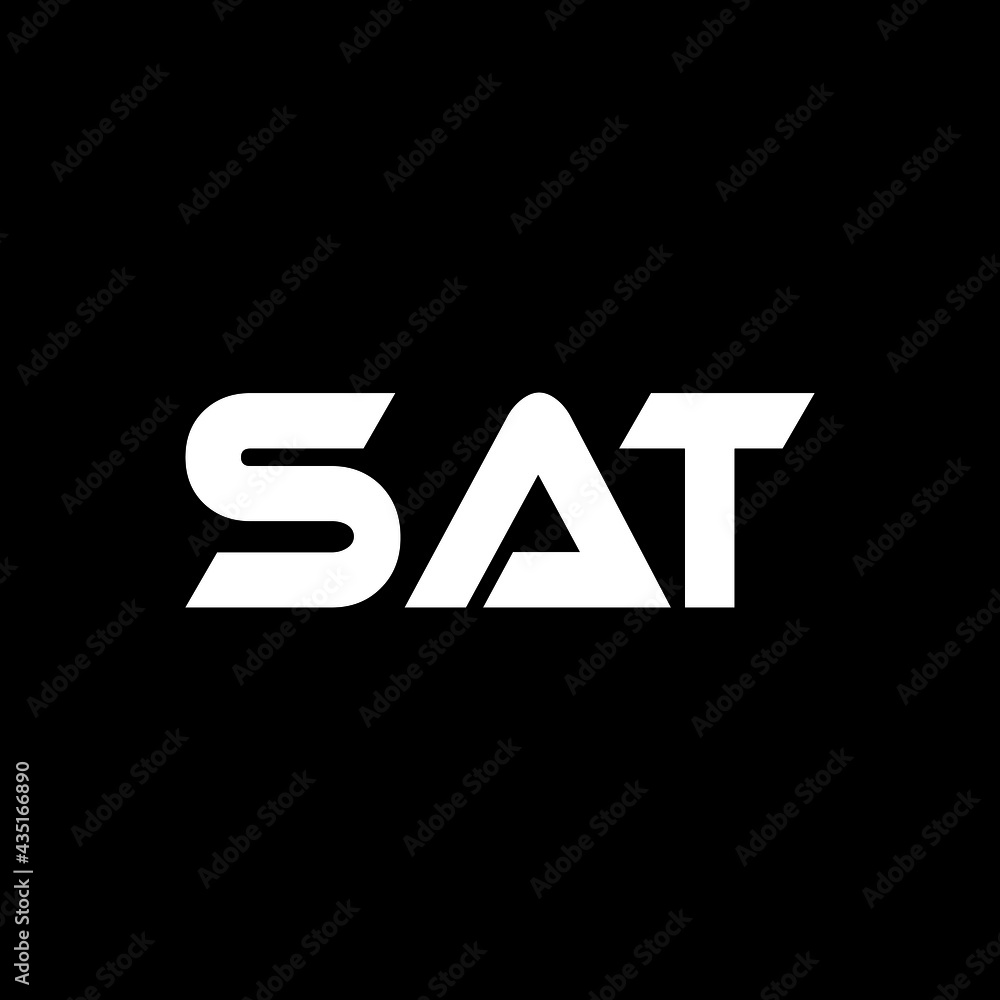 SAT letter logo design with black background in illustrator, vector logo modern alphabet font overlap style. calligraphy designs for logo, Poster, Invitation, etc SAT letter logo design with black background in illustrator, vector logo modern alphabet font overlap style. calligraphy designs for logo, Poster, Invitation, etc