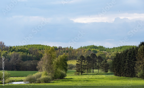 Landscapes and nature in Svanninge hills on south of Funen in Denmark.