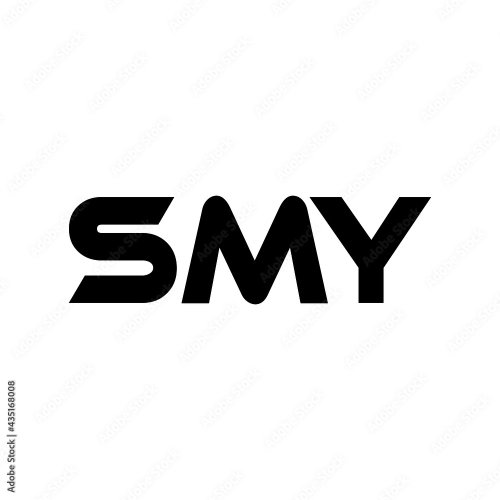 SMY letter logo design with white background in illustrator, vector logo modern alphabet font overlap style. calligraphy designs for logo, Poster, Invitation, ... See More