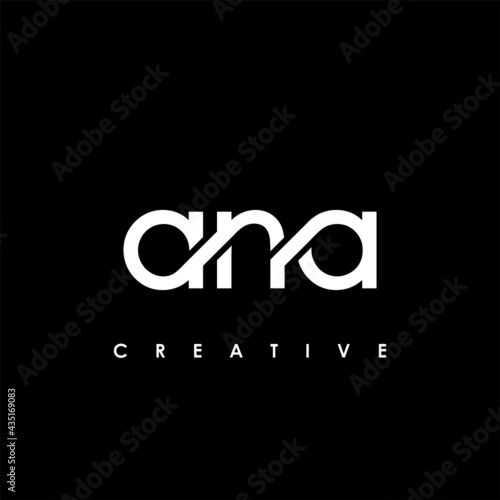 ANA Letter Initial Logo Design Template Vector Illustration photo