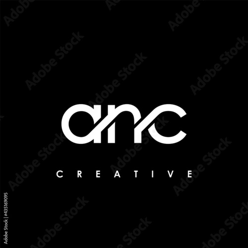 ANC Letter Initial Logo Design Template Vector Illustration