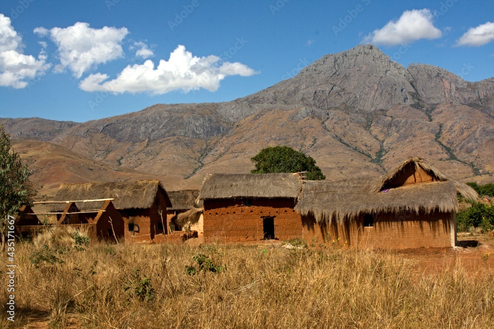 Andonaka village in Andringitra National Park. Madagascar. Africa.