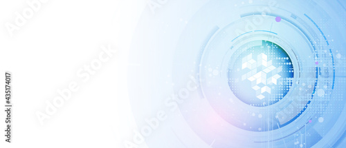 Technology data background, idea of global business solution