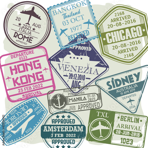 stamps visa countries