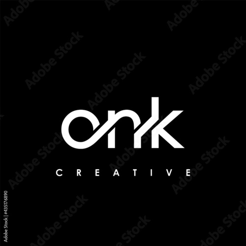 ONK Letter Initial Logo Design Template Vector Illustration