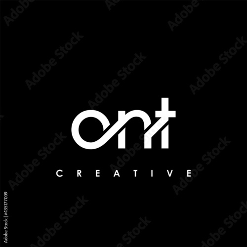 ONT Letter Initial Logo Design Template Vector Illustration