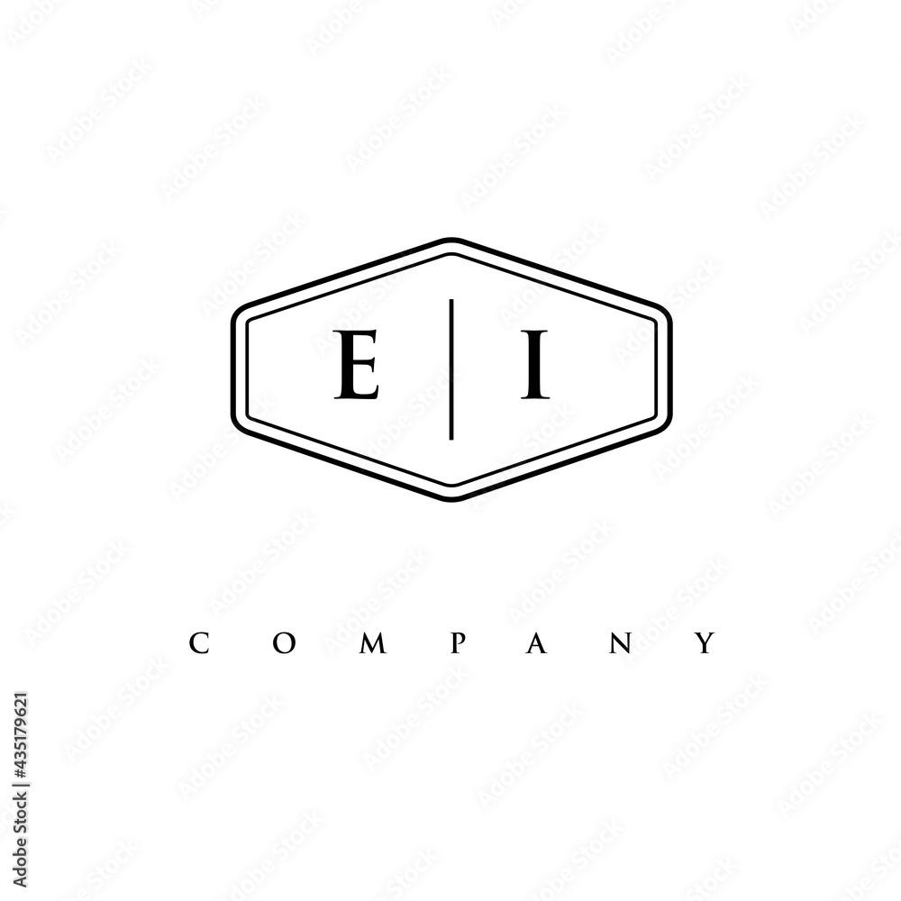 initial EI logo design vector initial EI logo design vector