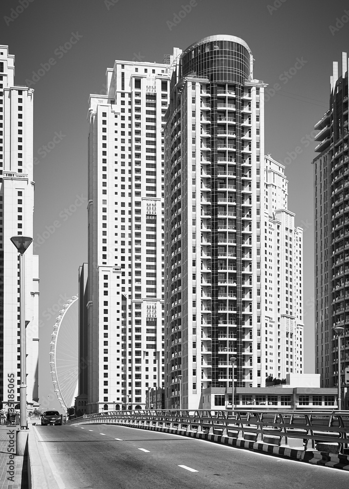 fragment of the architectural landscape in Dubai
