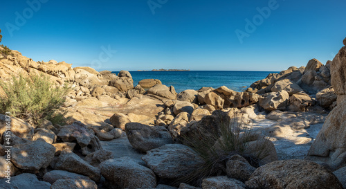 Cala Pira  Sardinia  in a summer day