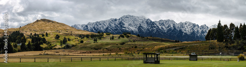 Photography panorama of the mountains
