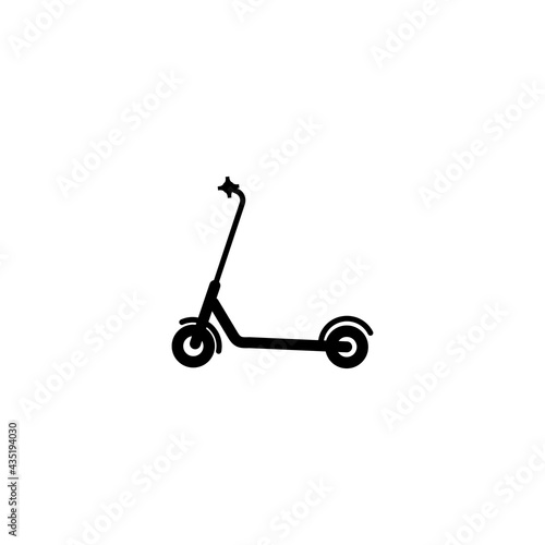 Electric scooter sign. Thin lines eps ten