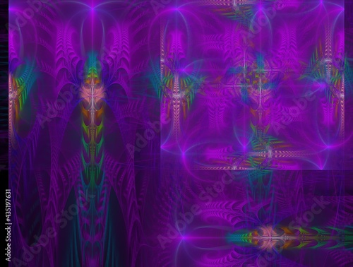 Fototapeta Naklejka Na Ścianę i Meble -  Imaginatory fractal background generated Image