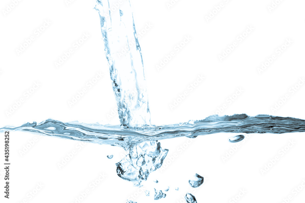 blue water surface with ripple and bubble transparent on white background blue water surface with ripple and bubble transparent on white background
