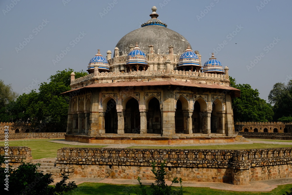 India Delhi - Humayun tomb park Isa Khan Tomb