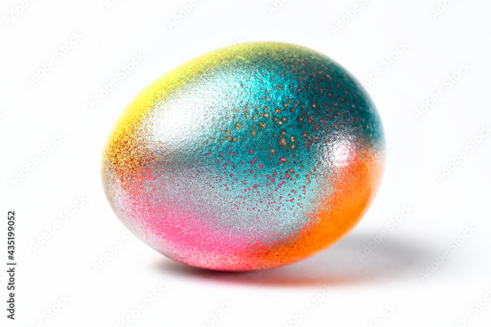 Easter egg on white background, spray paint. Easter egg on white background, spray paint.