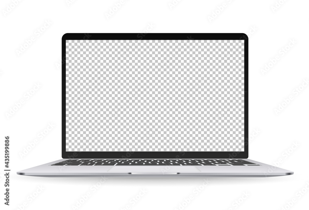 Modern personal computer monitor with empty screen. You can place your design Modern personal computer monitor with empty screen. You can place your design