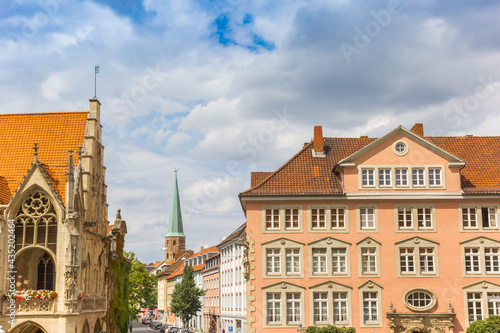 Colorful buildings on the old town square of Braunschweig, Germany