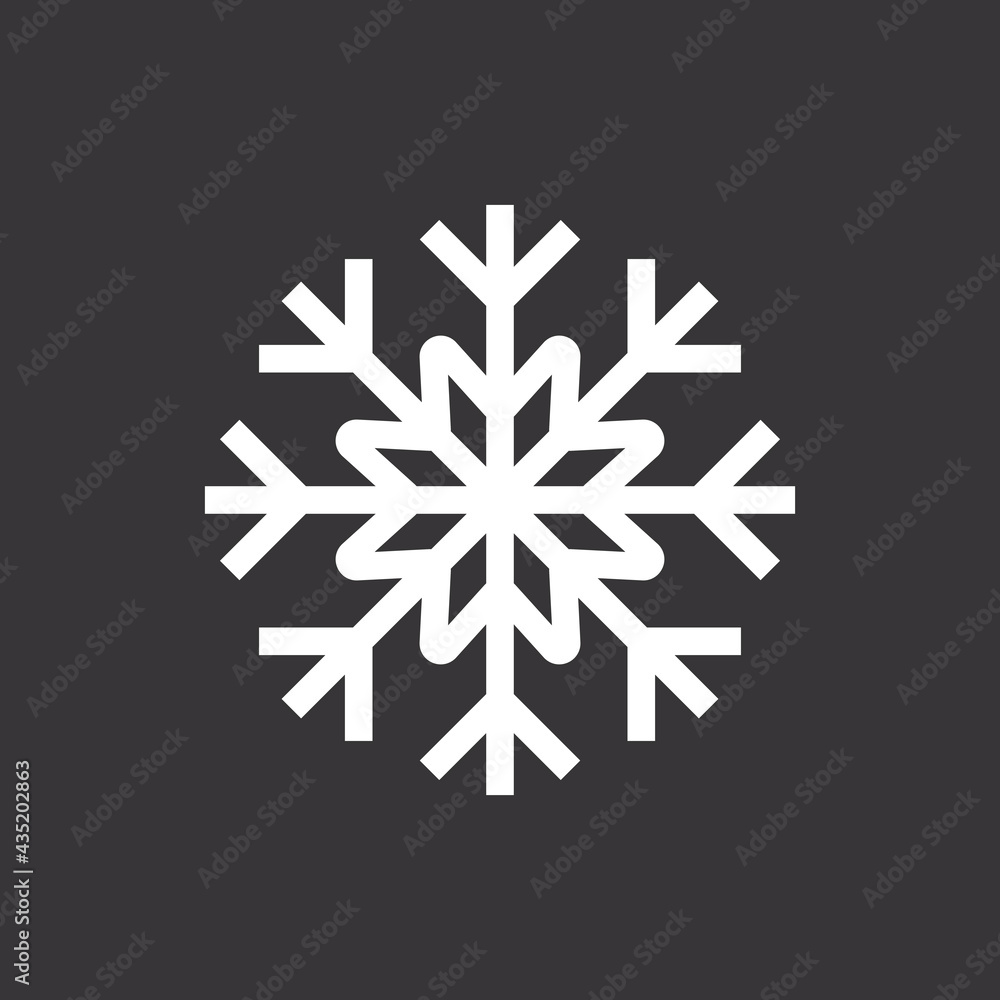 Snowflake vector icon Snowflake vector icon