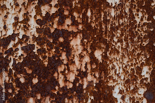 Grunge rusted metal texture. Rusty corrosion and oxidized background.