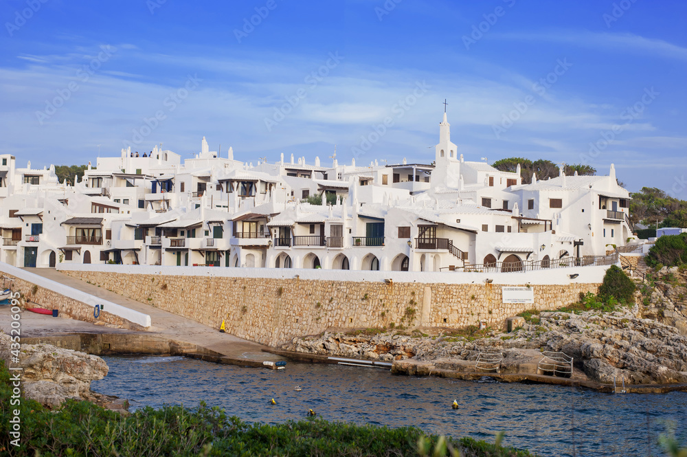 village on the Mediterranean coast with white houses
