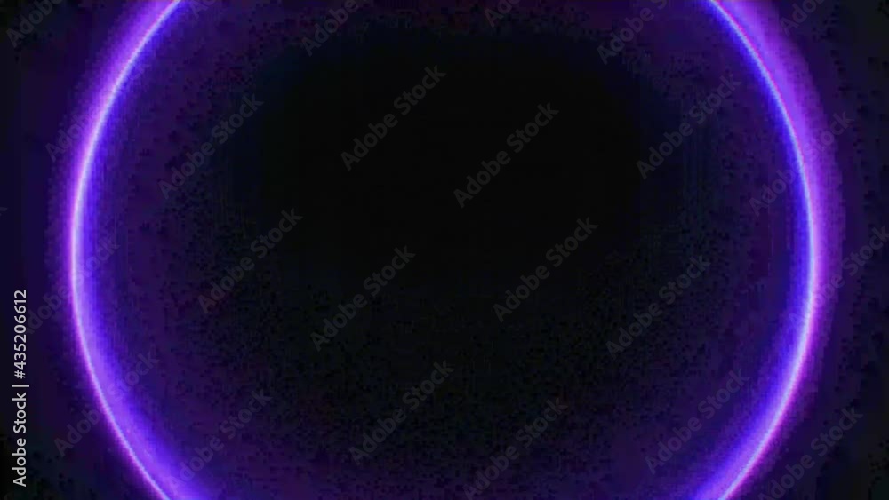 Circle Tunnel Glitched shape design motion graphic. Circle Tunnel Glitched shape design motion graphic.