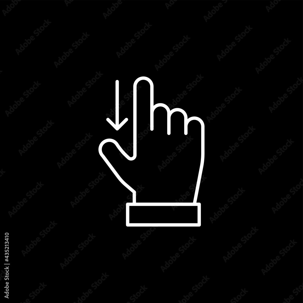 Hand touch icon isolated on white background. Gesture symbol modern, simple, vector, icon for website design, mobile app, ui. Vector Illustration Hand touch icon isolated on white background. Gesture symbol modern, simple, vector, icon for website design, mobile app, ui. Vector Illustration