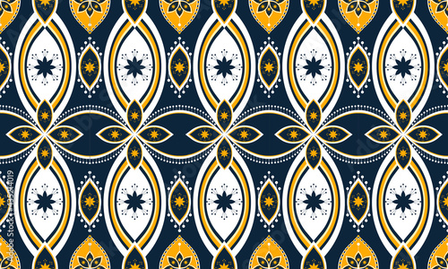 Geometric ethnic pattern.carpet,wallpaper,clothing,wrapping,batik,fabric,Vector illustration embroidery style.
