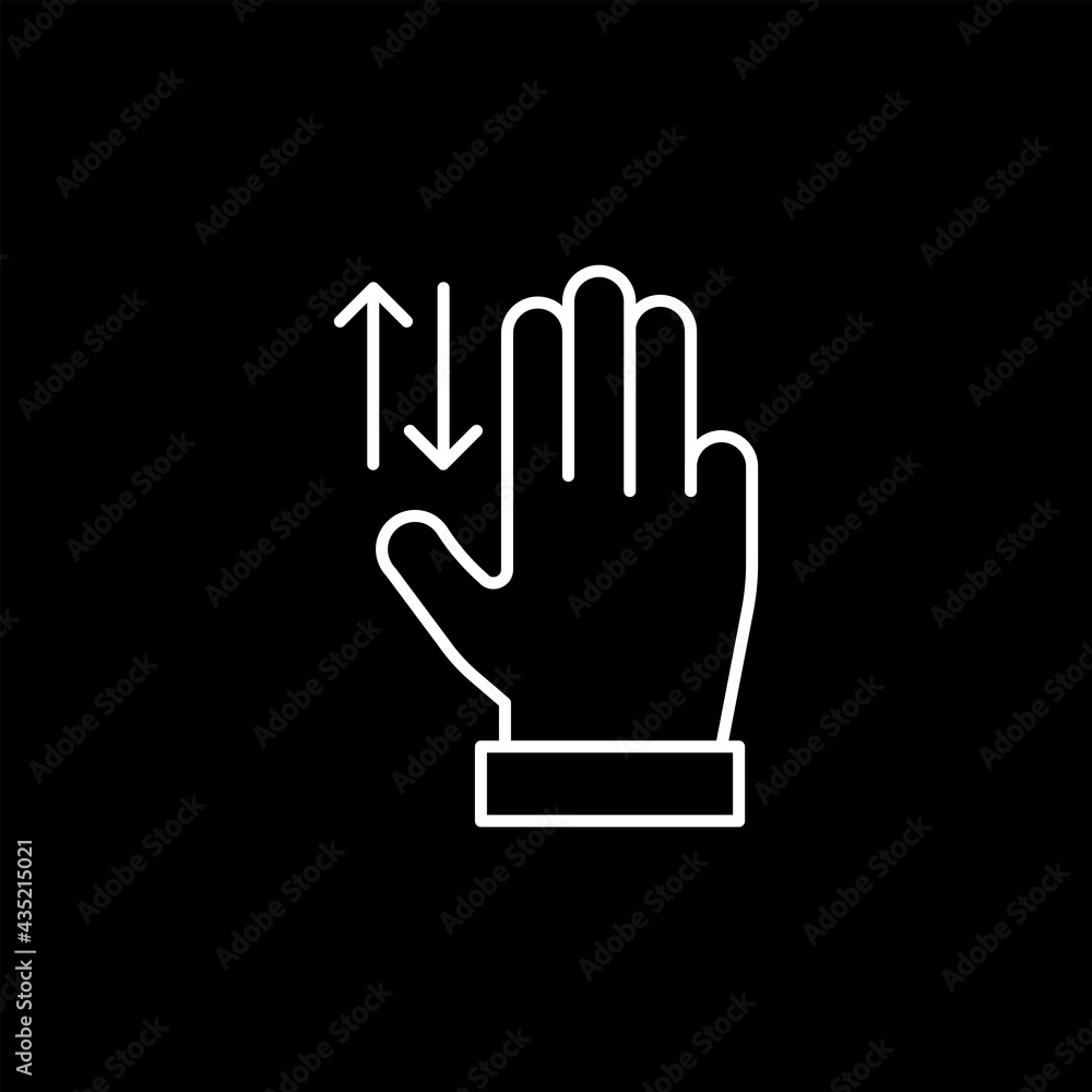 Hand touch icon isolated on white background. Gesture symbol modern, simple, vector, icon for website design, mobile app, ui. Vector Illustration Hand touch icon isolated on white background. Gesture symbol modern, simple, vector, icon for website design, mobile app, ui. Vector Illustration