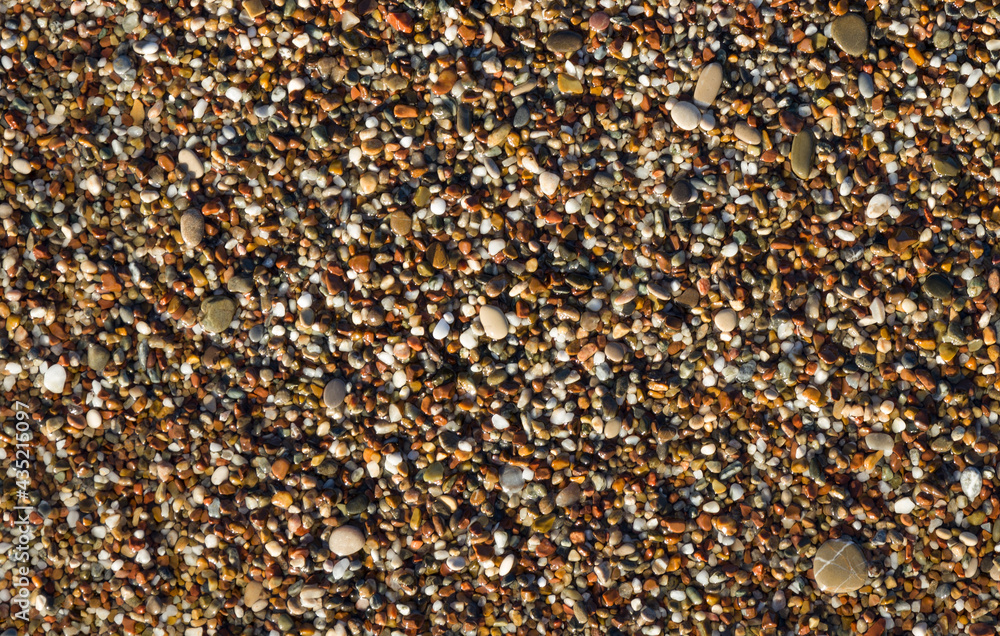 sea ​​pebbles on the beach