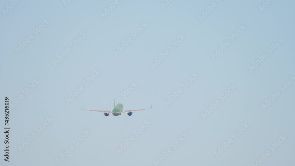 Airliner is gaining altitude Airliner is gaining altitude