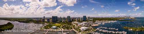 Aerial panorama of Coconut Grove Miami