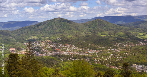 View from Fremersberg to Baden-Baden and the Black Forest_Baden Wuerttemberg, Ge Fototapet