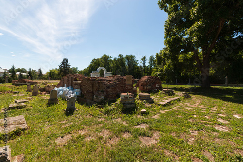 gravestones in the old cemetery