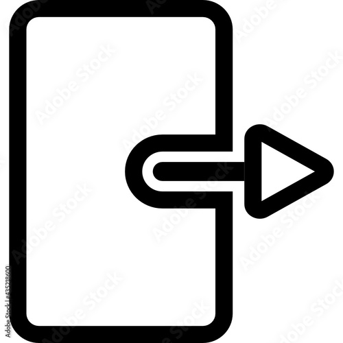 logout icon vector