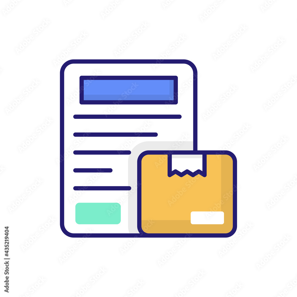 Shipping Description vector icon style illustration. EPS 10 File Shipping Description vector icon style illustration. EPS 10 File