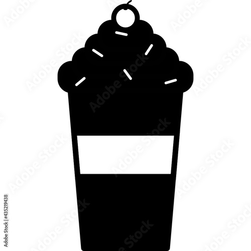 milkshake icon vector