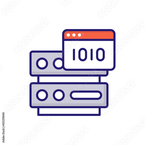 Master Data vector icon style illustration. EPS 10 File