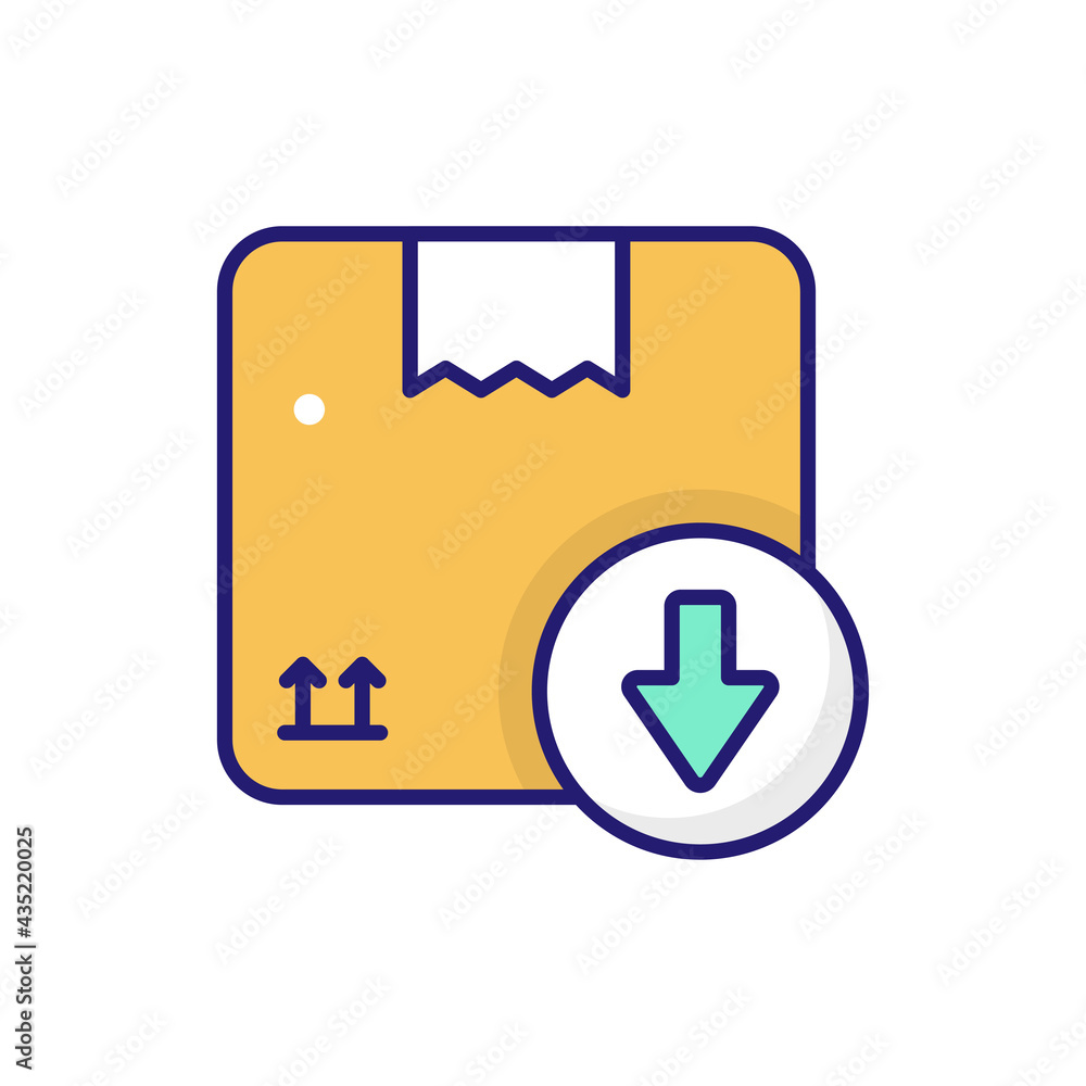 Parcel In vector icon style illustration. EPS 10 File Parcel In vector icon style illustration. EPS 10 File