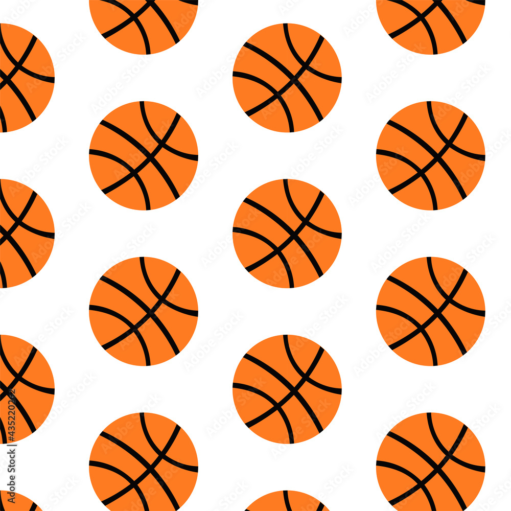 Graphic basketball pattern for your design and background, sport ball pattern
