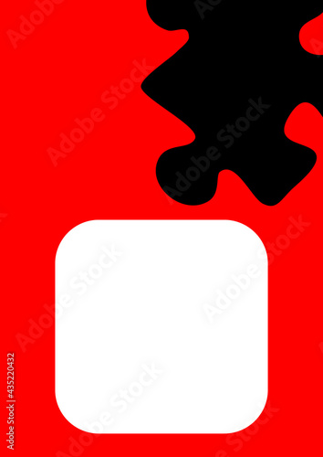 Vertical illustration format A4 - the design of the screen of the phone or tablet for inscriptions and photos
