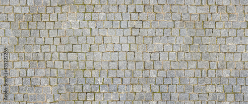 Fényképezés Granite cobblestoned pavement background