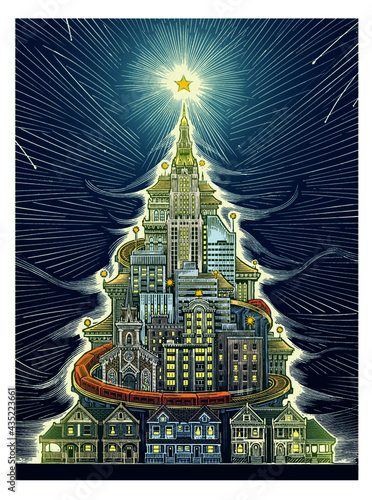 Photography Urban Christmas Tree